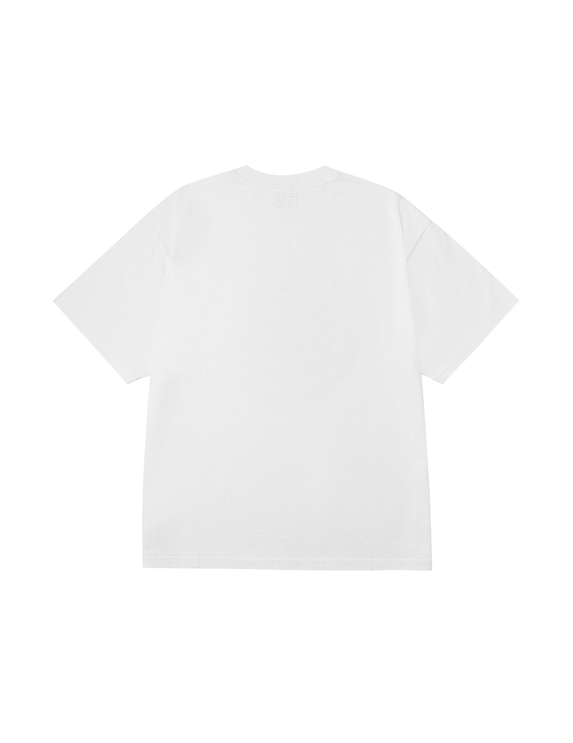 刺繡達摩與海鷗寬版休閒T恤