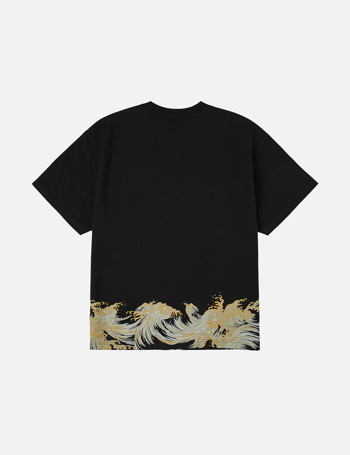 Seagull and Wave Print Relax Fit T-Shirt