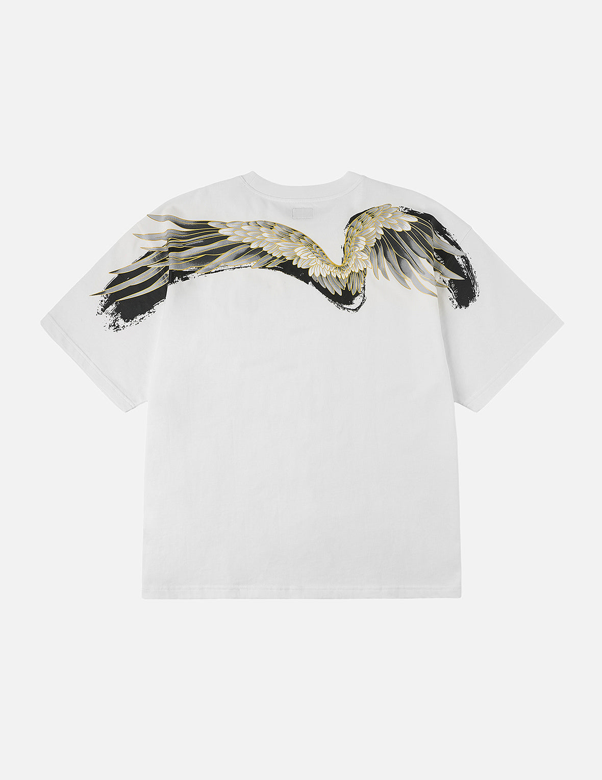 Crane Flying Wings with Daicock Print Loose Fit T-Shirt