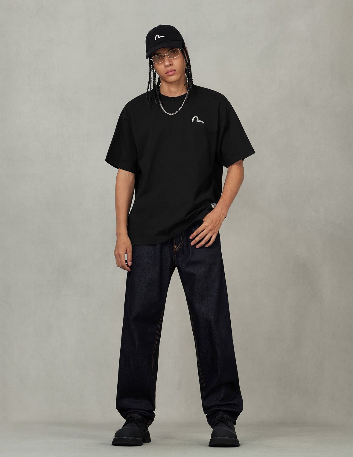 Embroidery Seagull Relax Fit T-Shirt