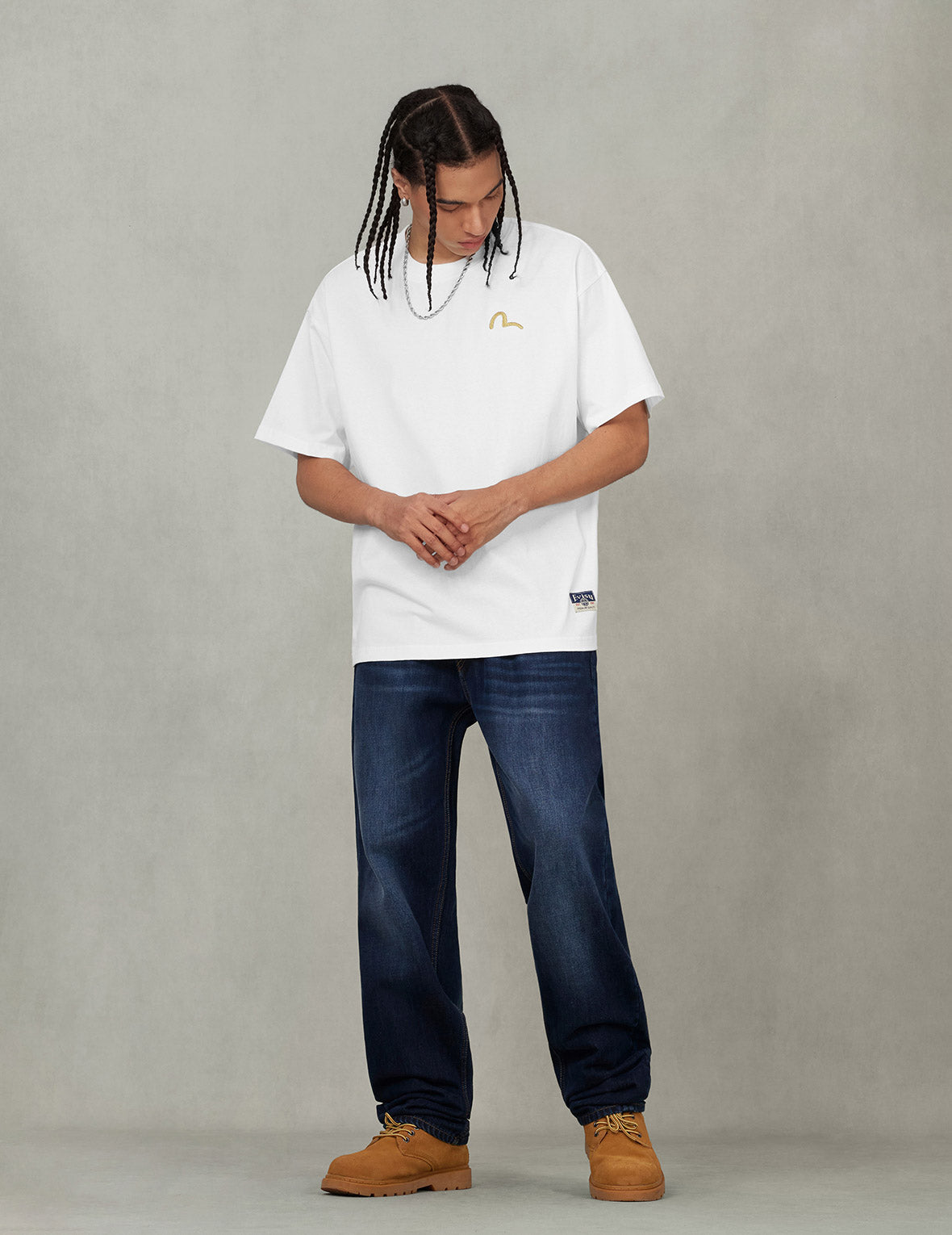 Embroidery Seagull Relax Fit T-Shirt