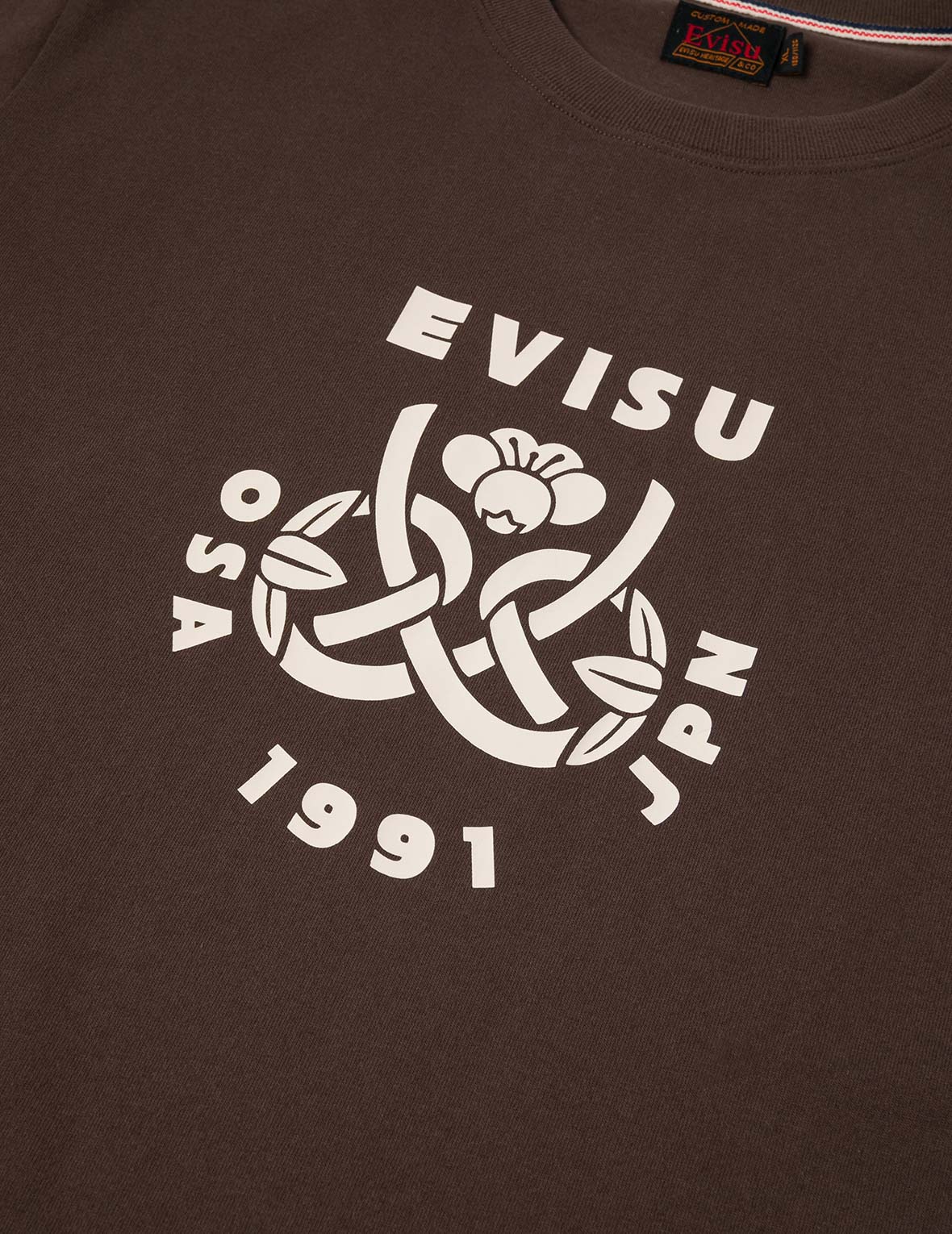 Wheel of Wisdom and  Daruma Daicock Print Regular Fit T-Shirt