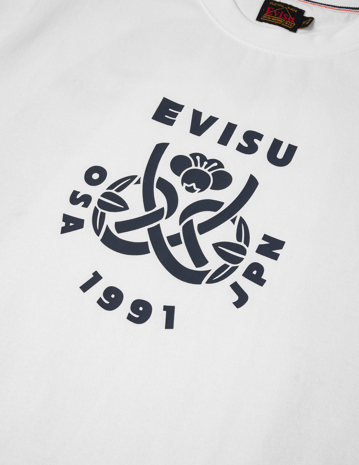 Wheel of Wisdom and  Daruma Daicock Print Regular Fit T-Shirt