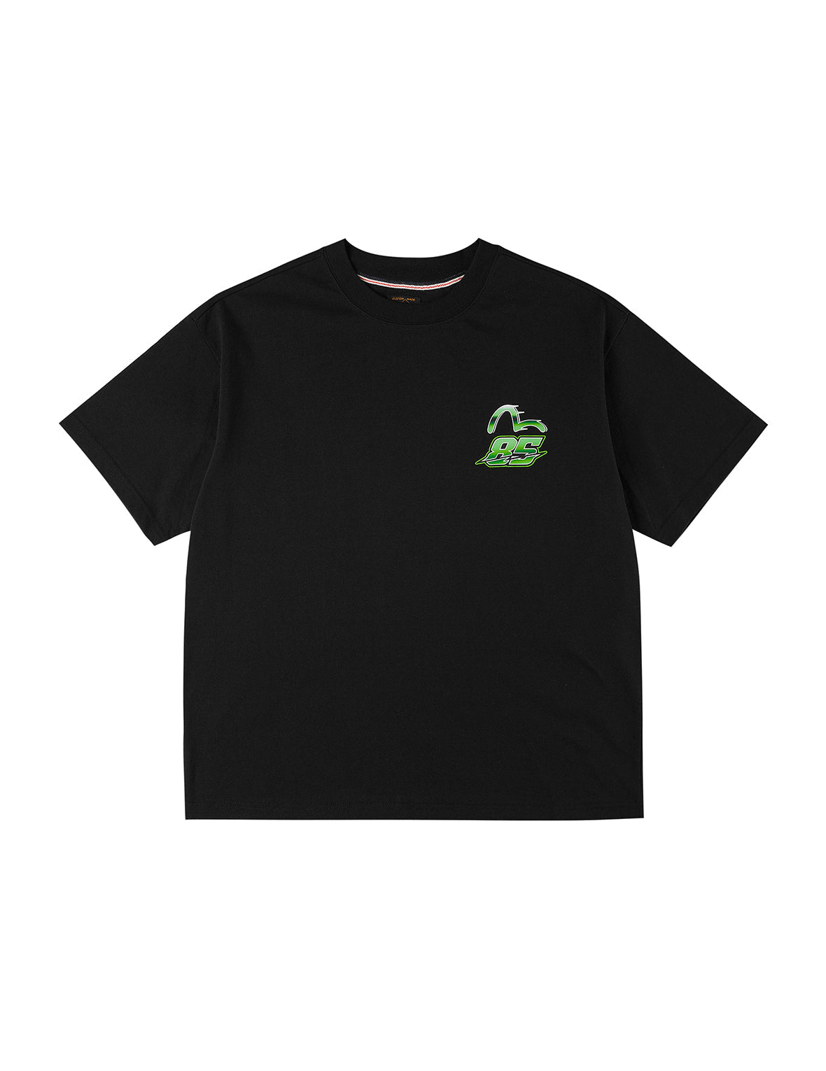 竹葉青蛇影3.0 印花T恤 - 黑色