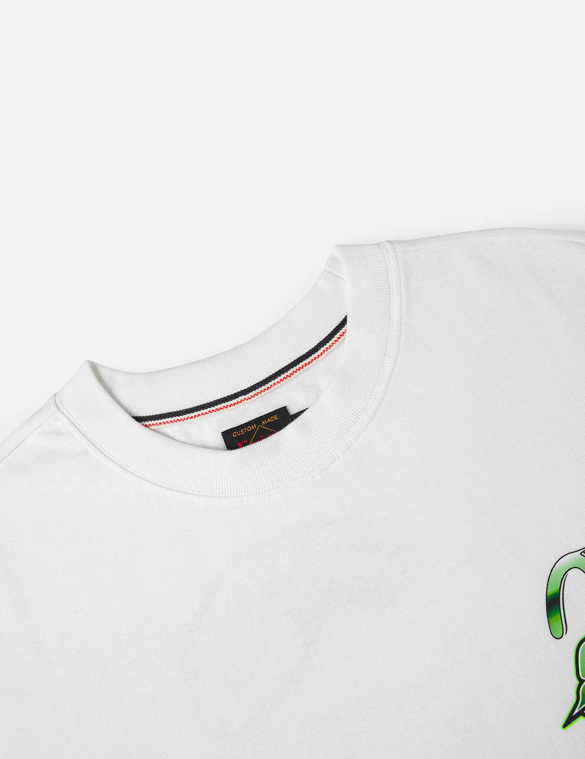 竹葉青蛇影3.0 印花T恤 - 白色