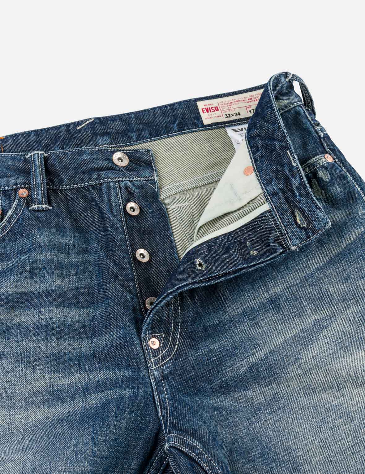 Gradient Cross-Stitch Seagull Pocket Jeans #2020
