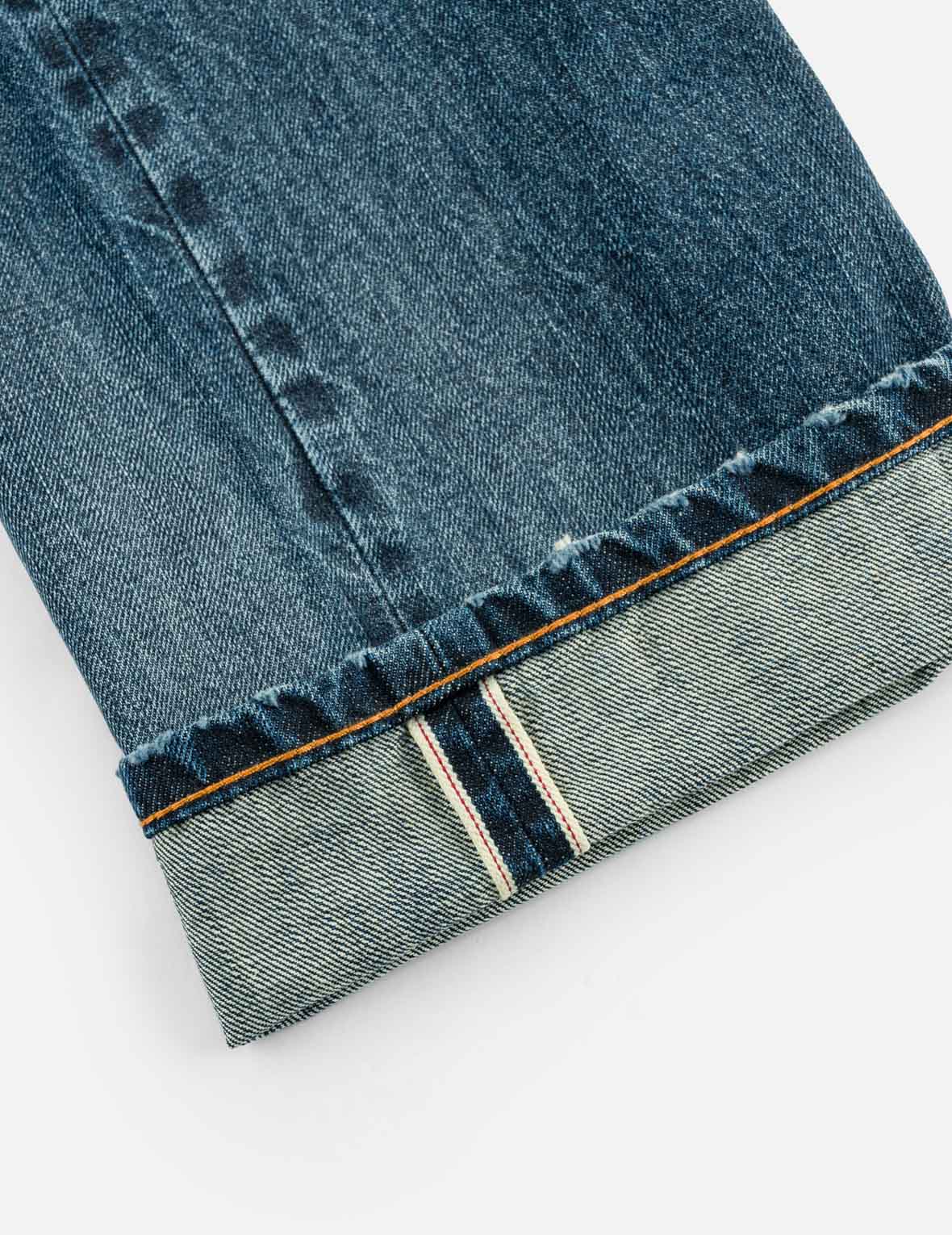 Boro Patchwork Distressed Seagull Pocket Jeans #2020