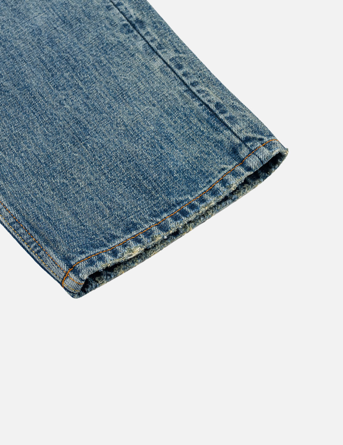 襤褸多口袋海鷗家紋刺繡牛仔褲 #2030