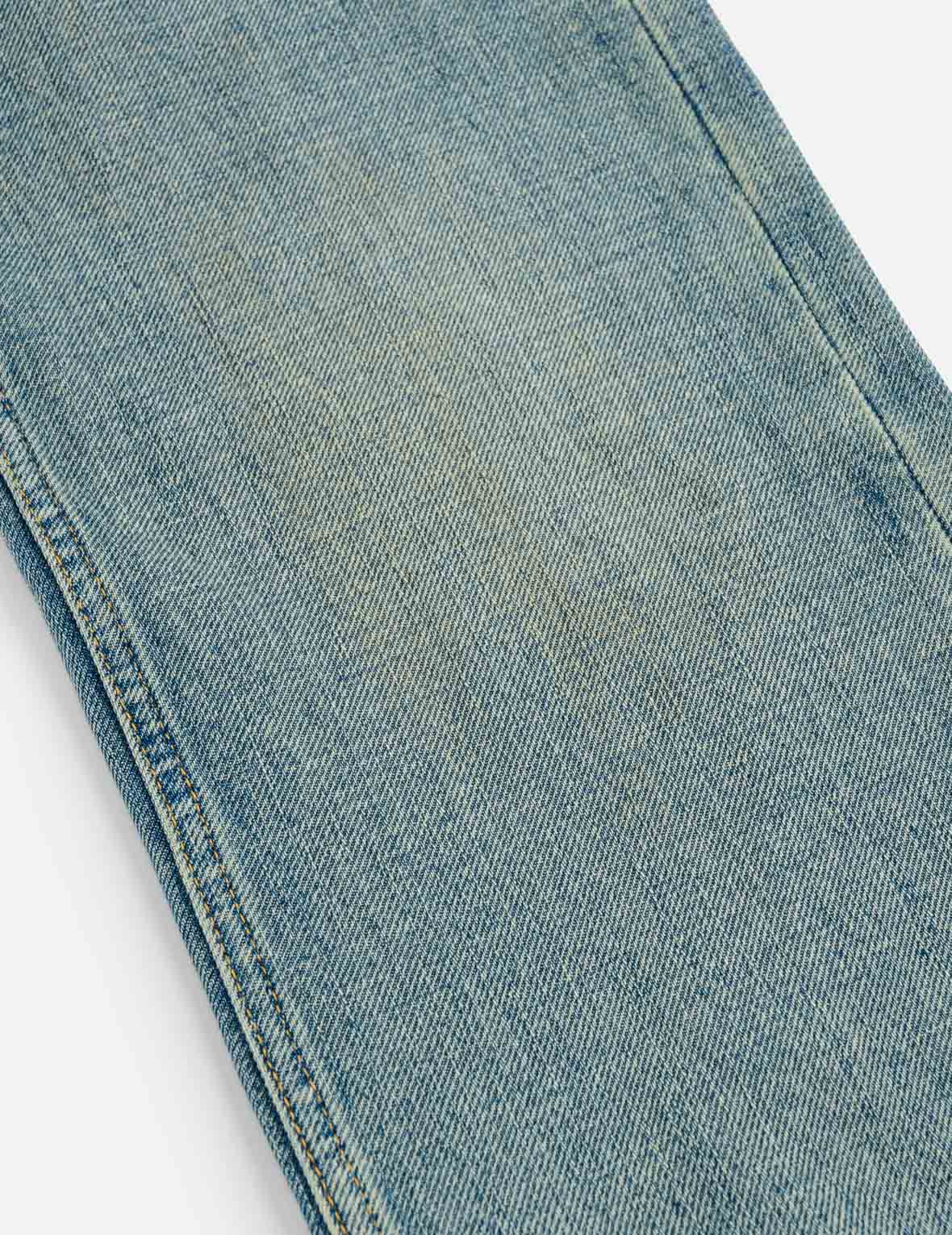 Fortune Theme Hand-Painted All-Over Print Jeans #2020