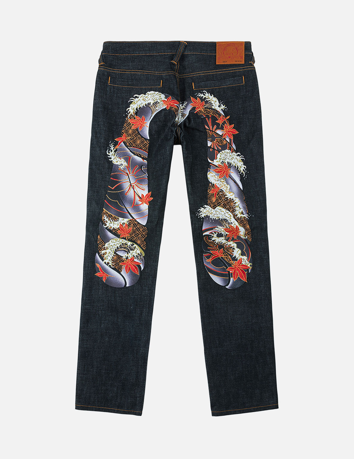 Autumn Embroidered Daicock Taper Jeans #2017