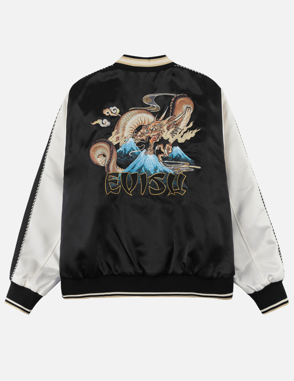 Light Padded Flying Dragon Embroidery Souvenir Jacket