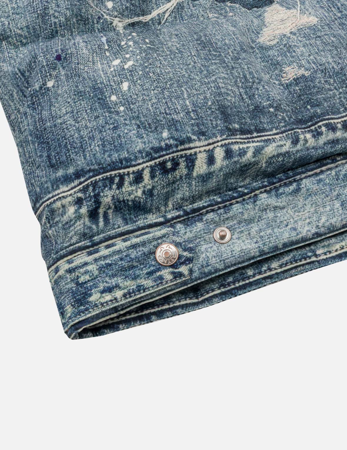Denim-like High-definition Digital Print Down Jacket