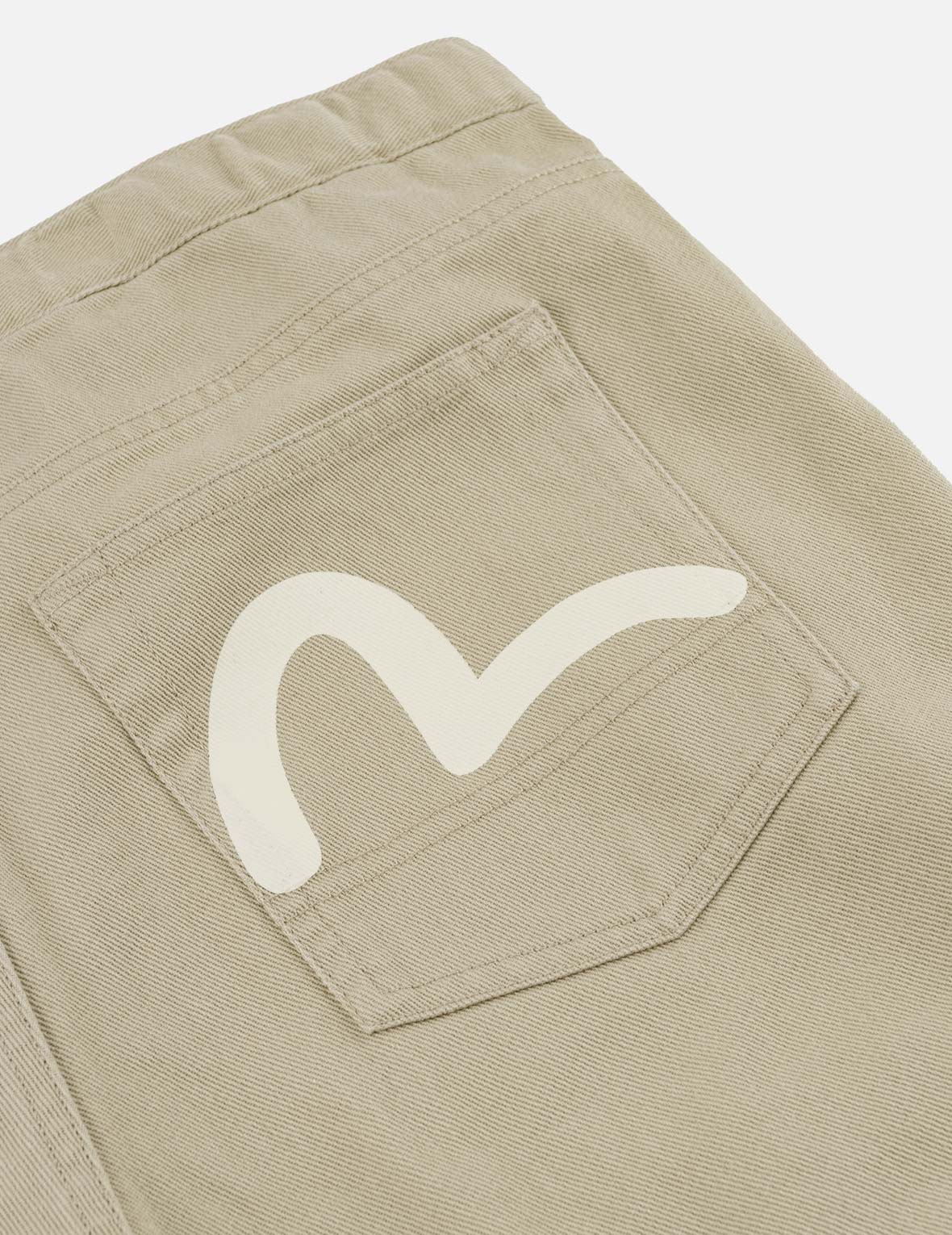 Back Seagull Print Chino Pants