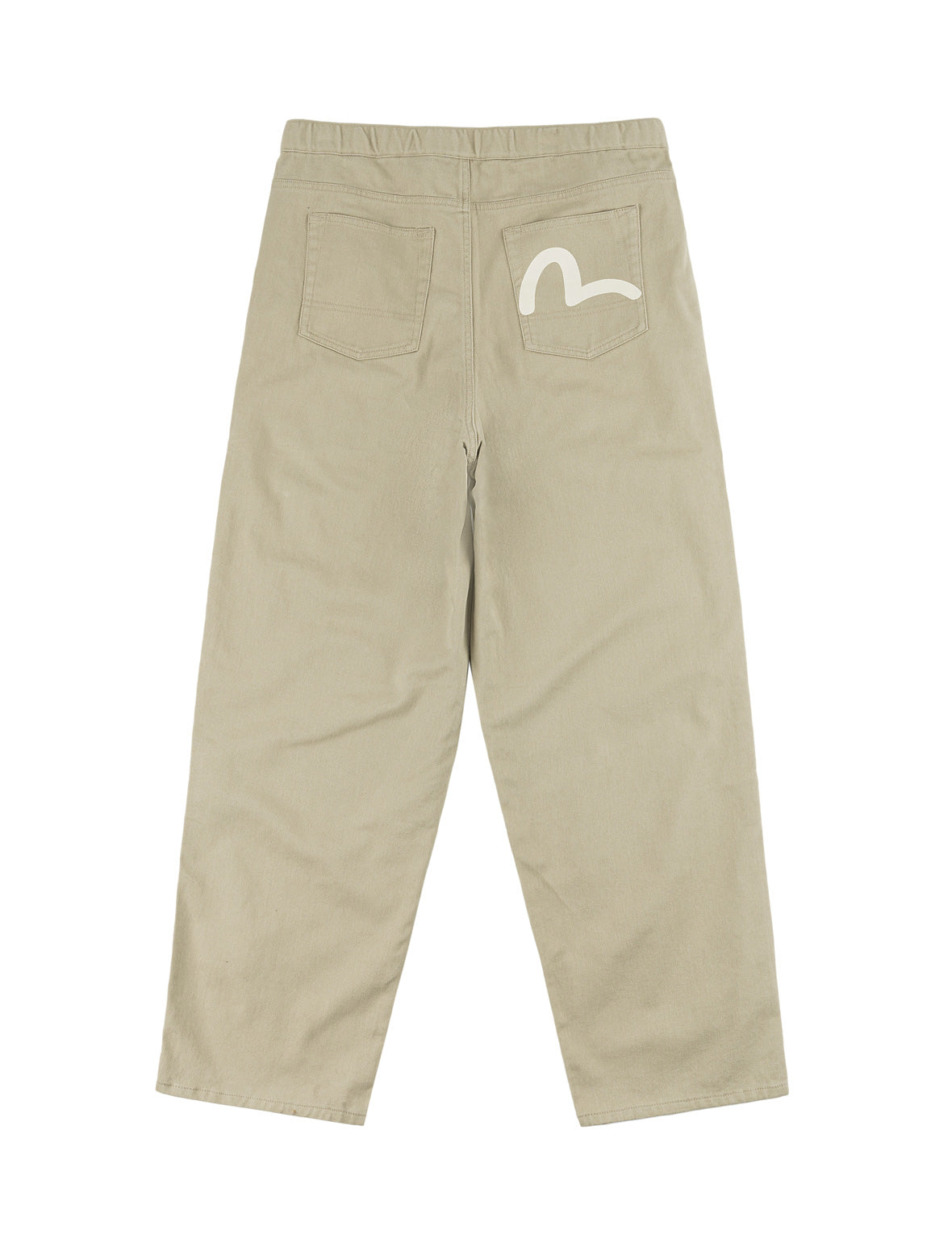 Back Seagull Print Chino Pants