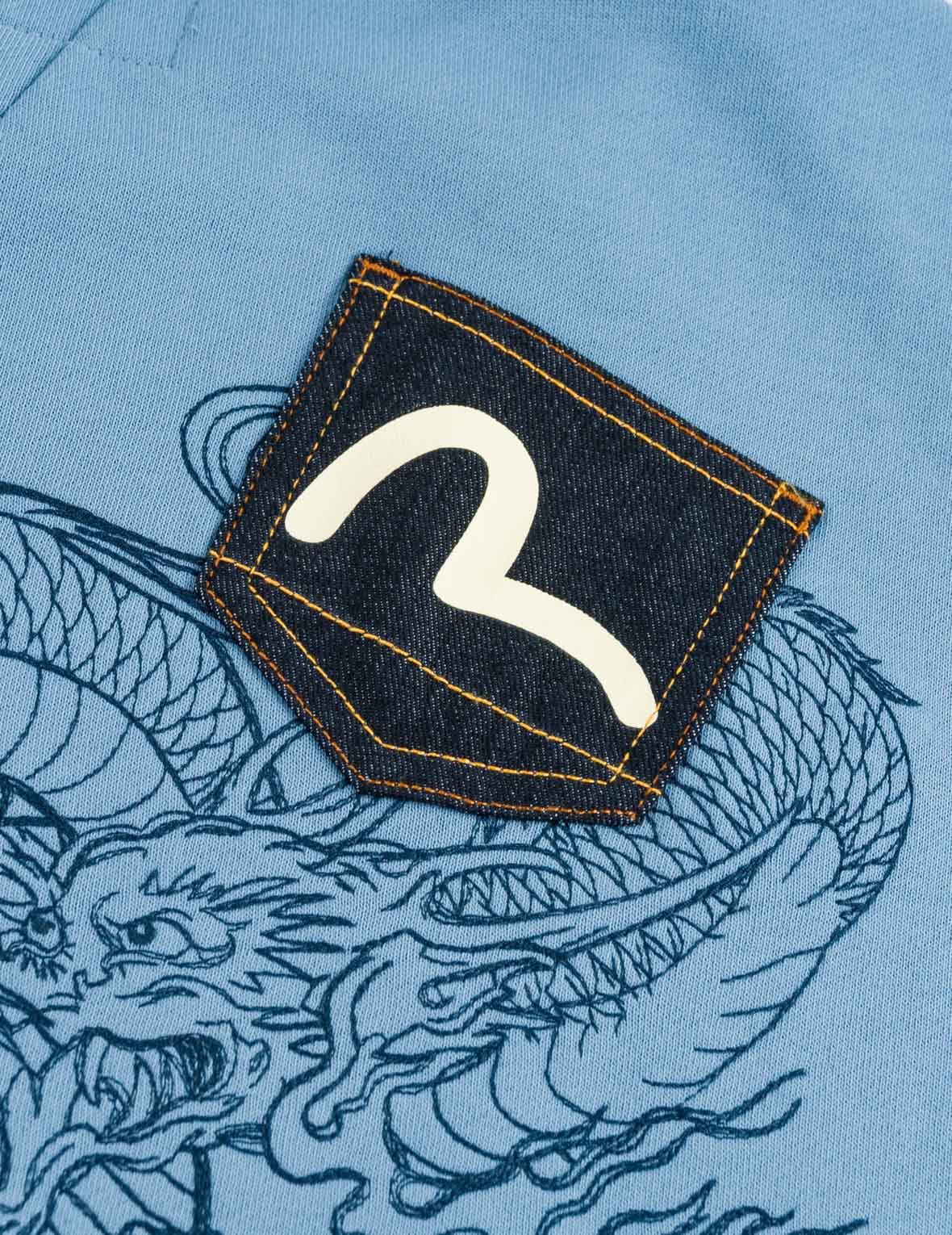 Flying Dragon Embroidered Multi-Pocket Sweatshirt