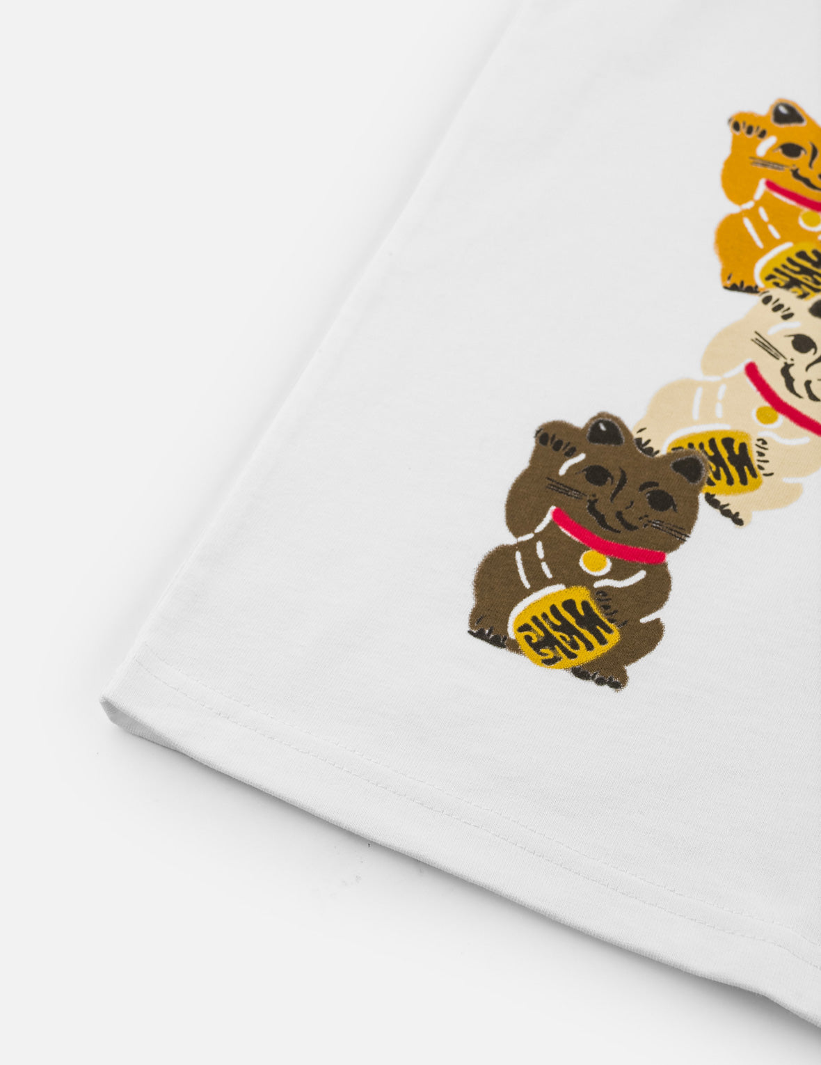Fortune Cat Daruma Print T-Shirt