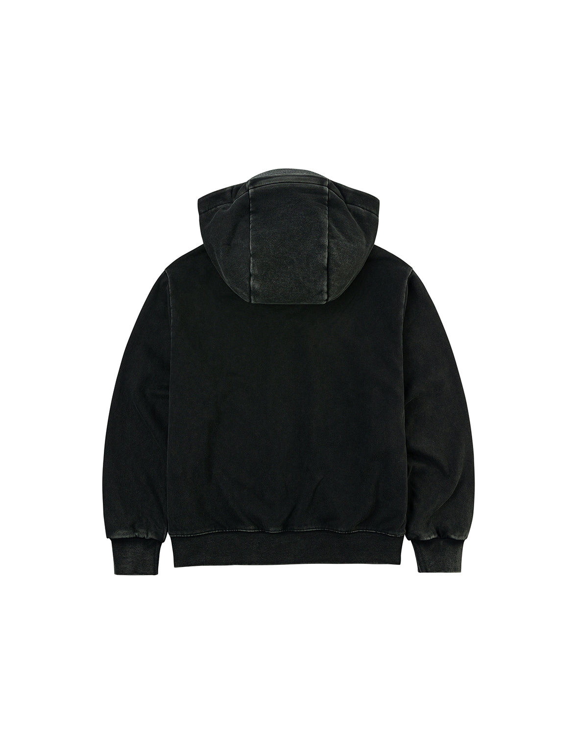 Slogan Print Oversized with Cap Hooded Jacket