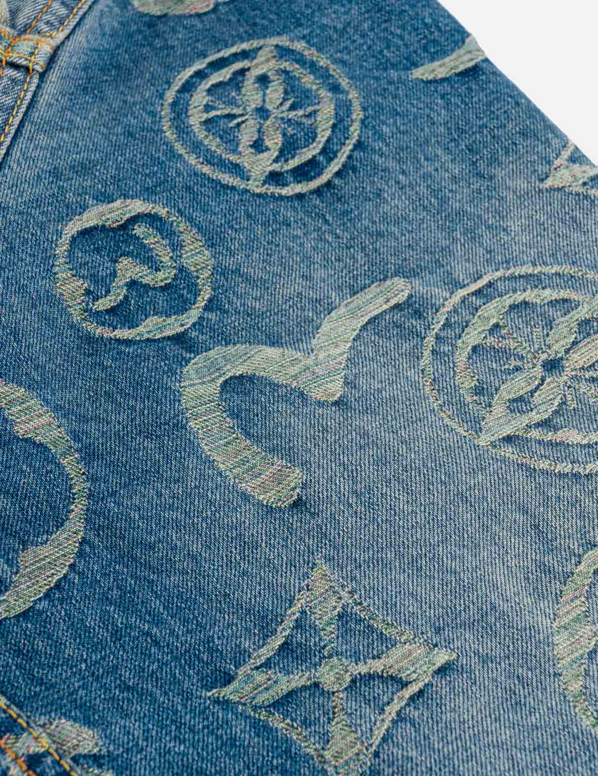 彩虹復古牛仔外套