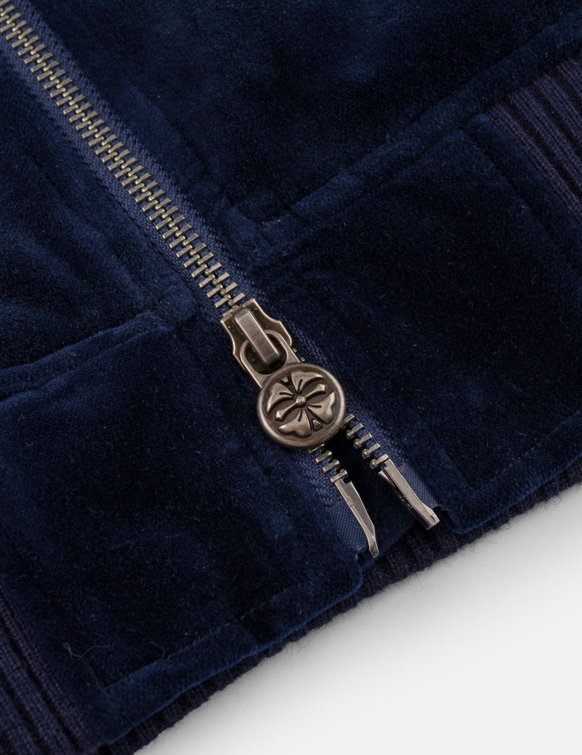 Skull Embroidery Velvet Souvenir Jacket