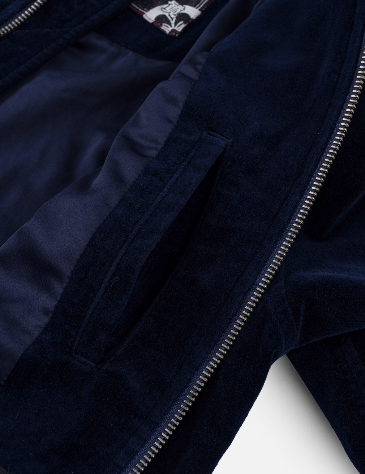 Skull Embroidery Velvet Souvenir Jacket