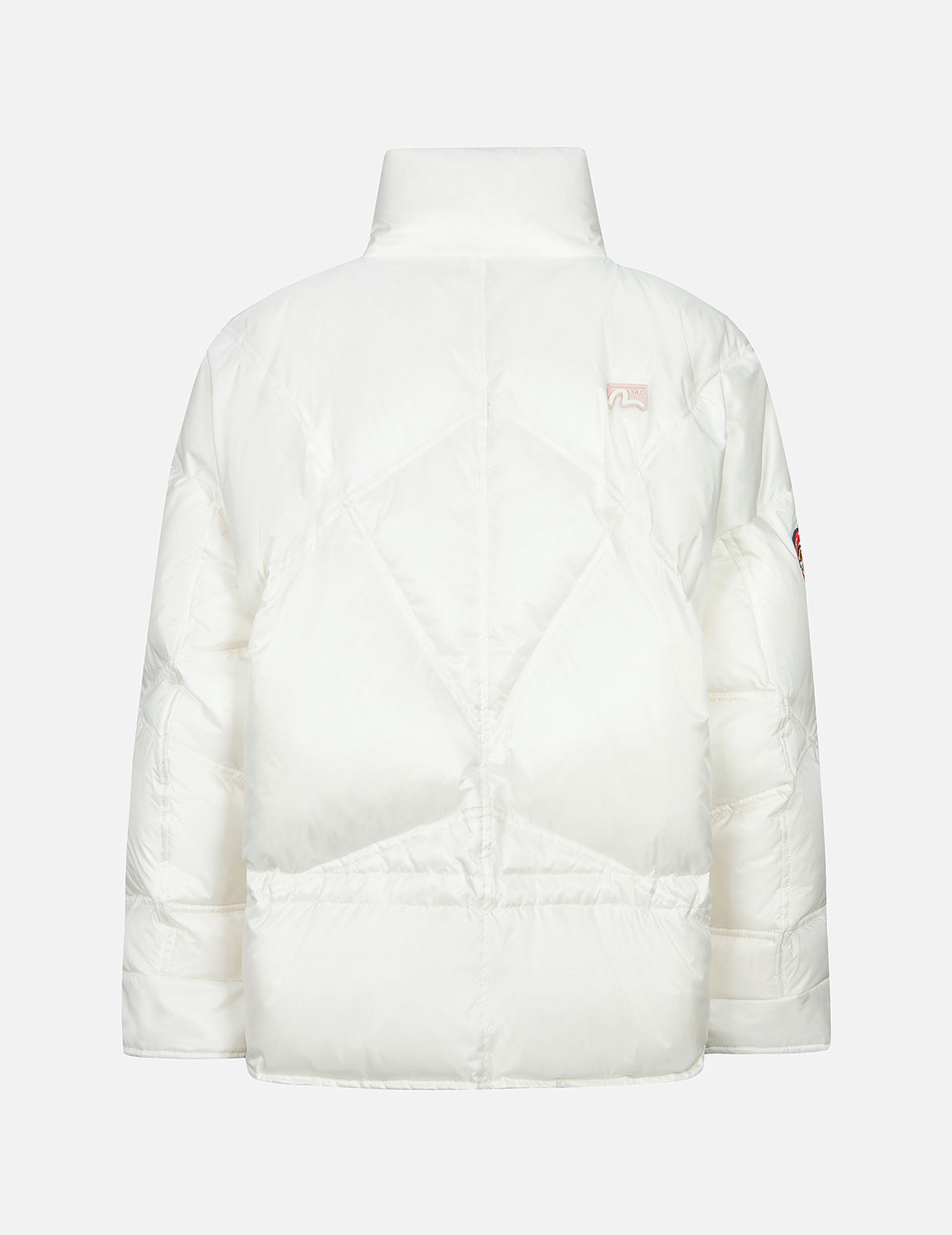 標誌及達磨愛心刺繡章時尚版型羽絨外套