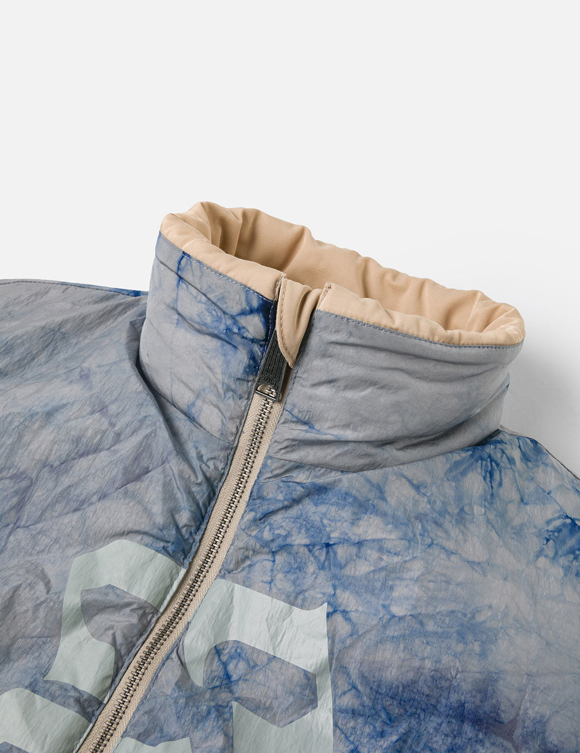 Logo Print Oversized Reversible Vest