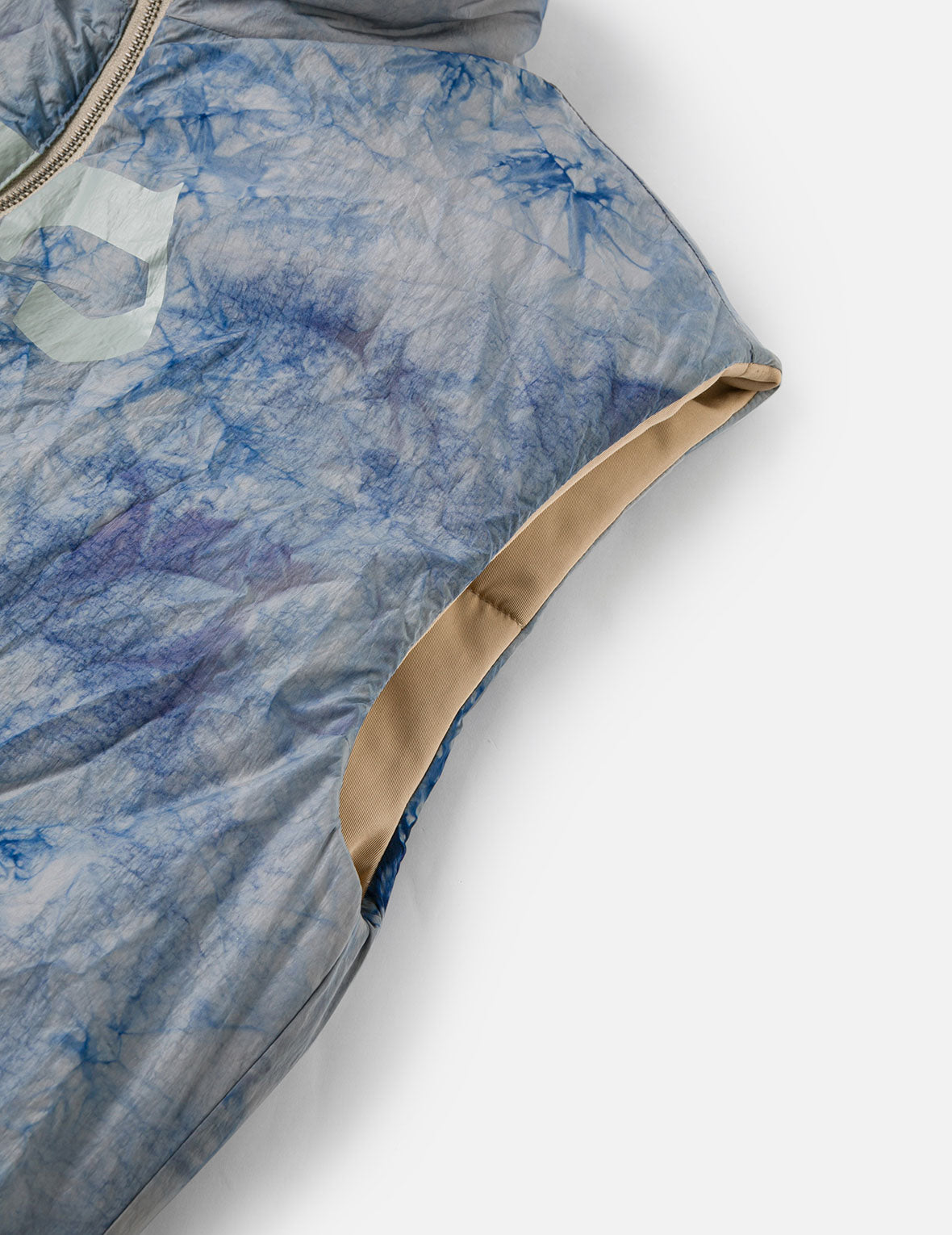 Logo Print Oversized Reversible Vest