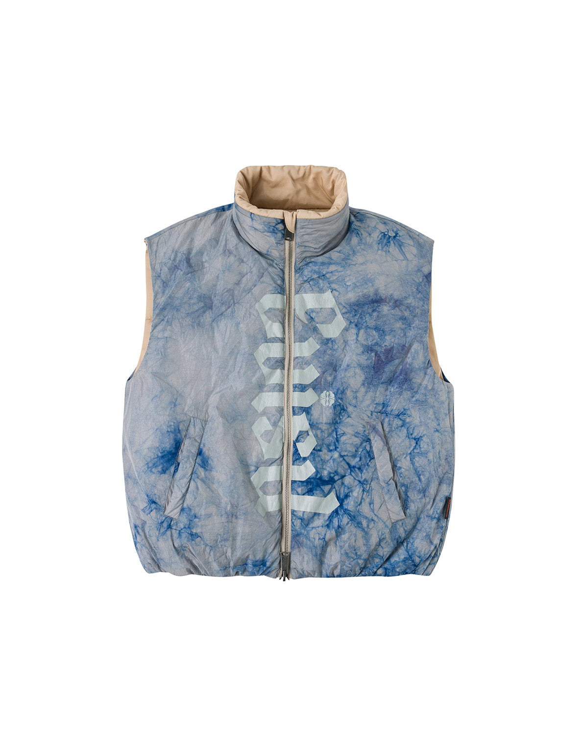 Logo Print Oversized Reversible Vest