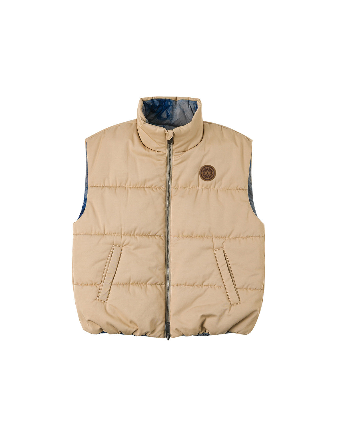 Logo Print Oversized Reversible Vest