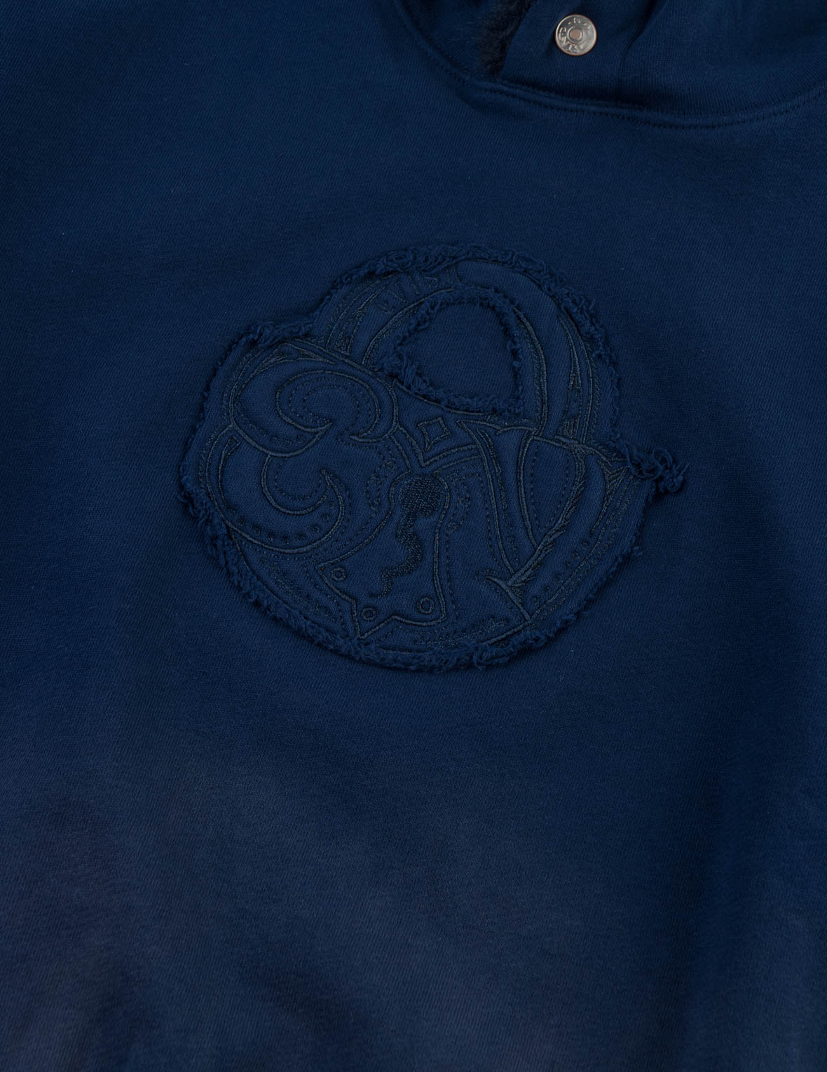 Lock Applique Embroidered Hoodie