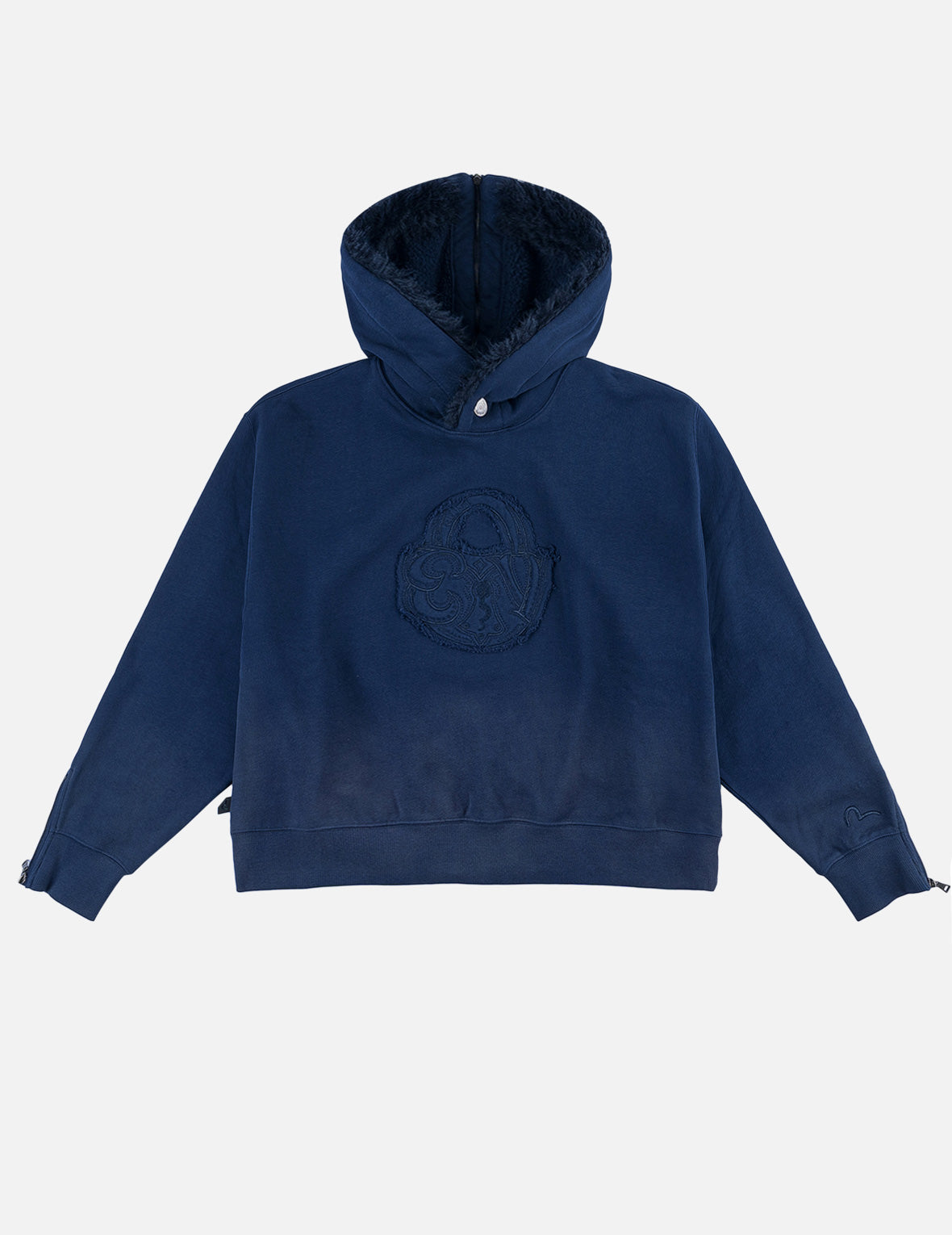 Lock Applique Embroidered Hoodie