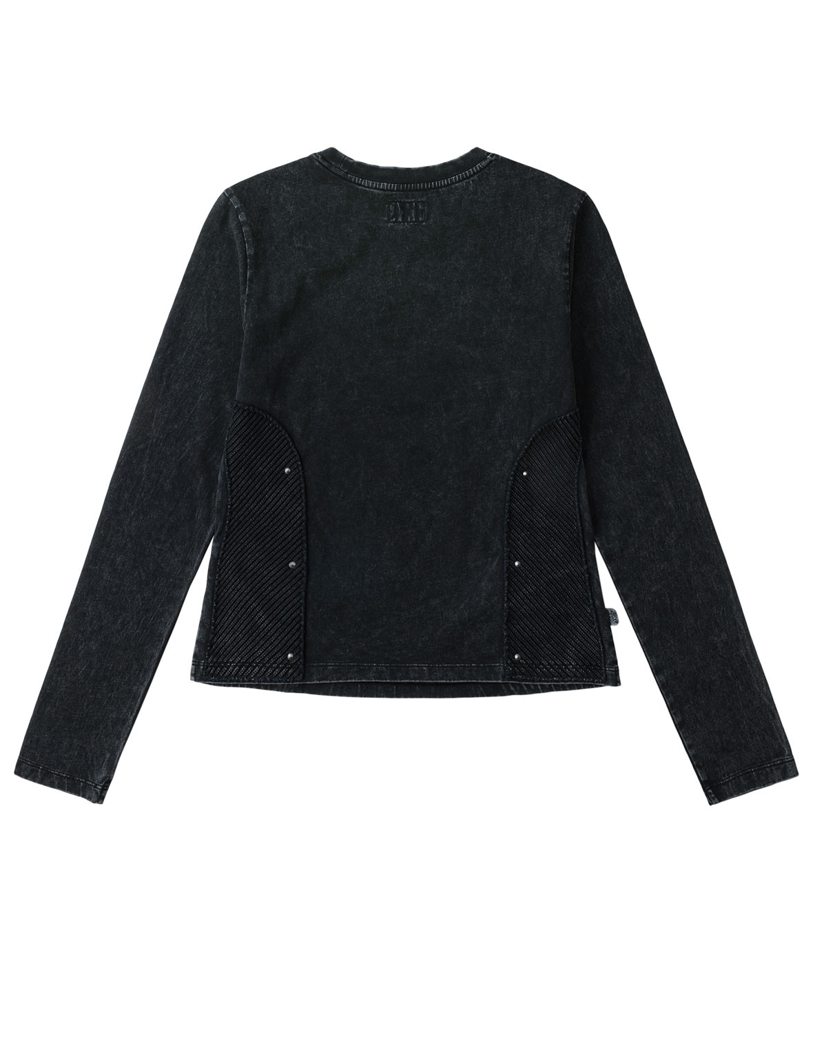 Kamon Studded Knit Patch Long Sleeve T-Shirt