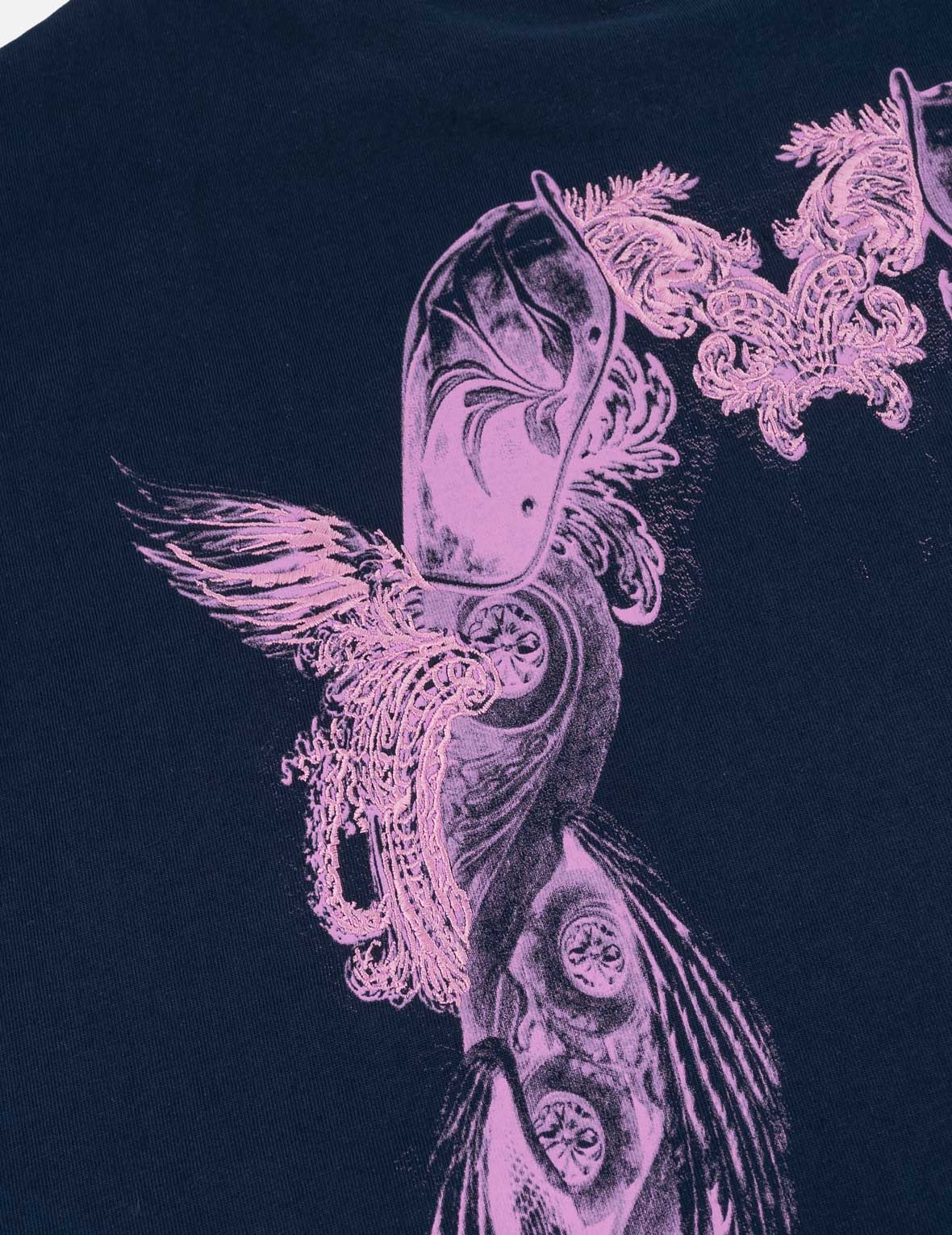 羽翼大M印花刺繡T恤