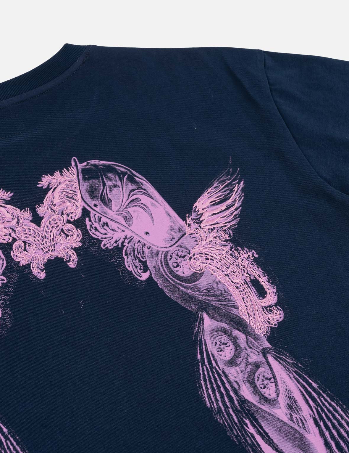 羽翼大M印花刺繡T恤