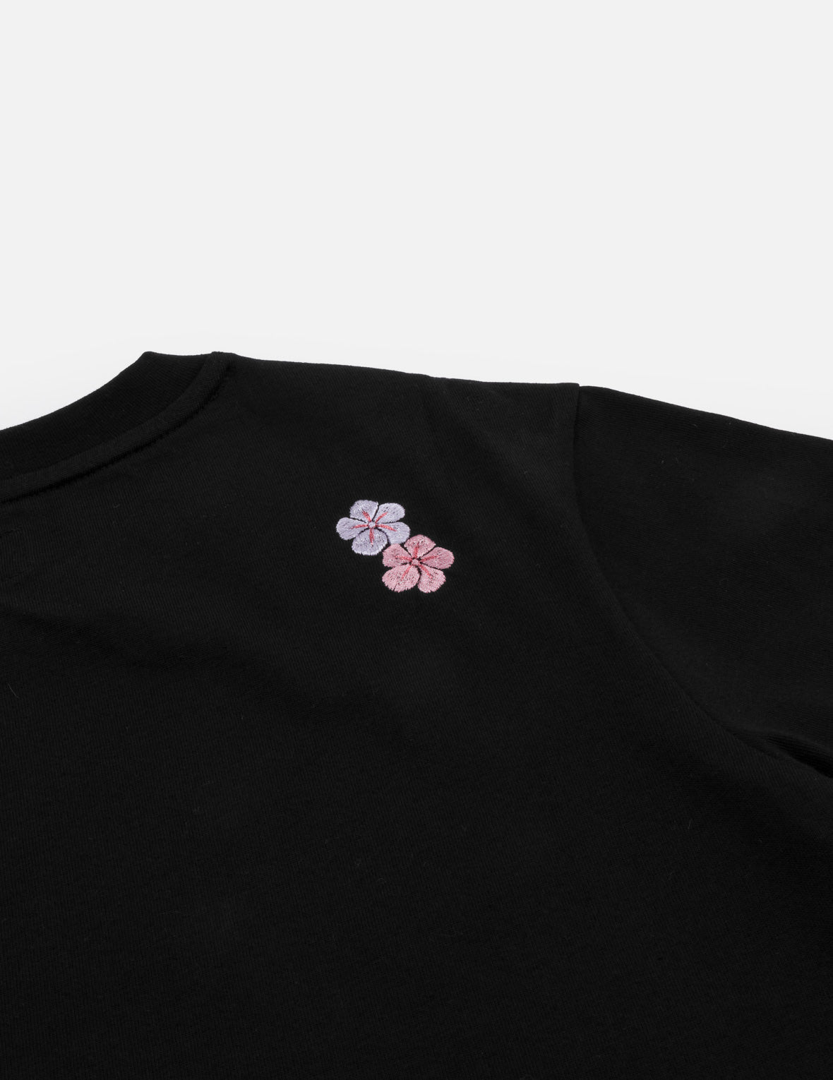 日式扇面海鷗刺繡T恤