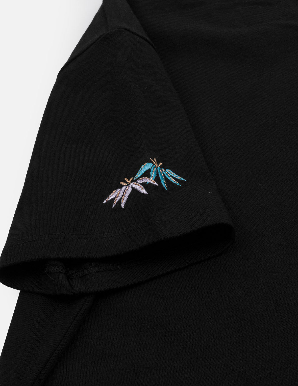 日式扇面海鷗刺繡T恤