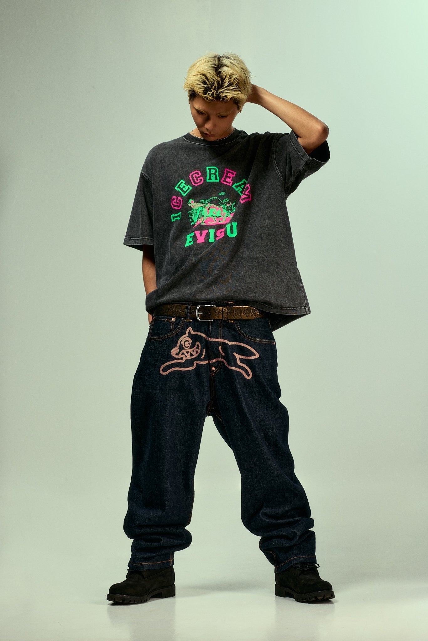 EVISU X ICECREAM Logo T-Shirt