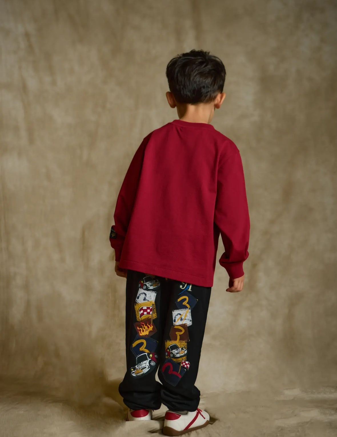 Racing Car Daicock Multi-Pocket Print Sweatpants