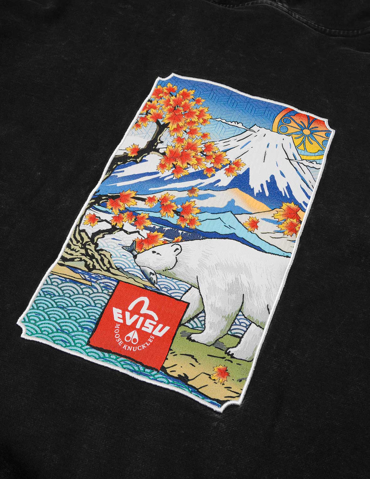 EVISU X MOOSE KNUCKLES 浮世繪連帽衛衣