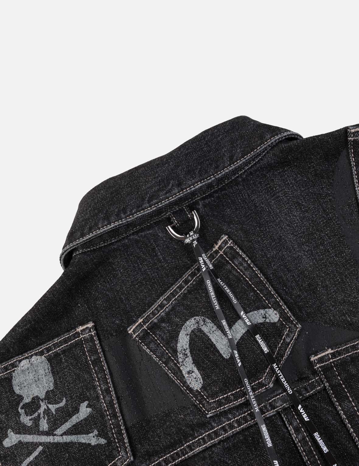 EVISU x mastermind JAPAN x roarguns 水洗多口袋Type II牛仔夾克