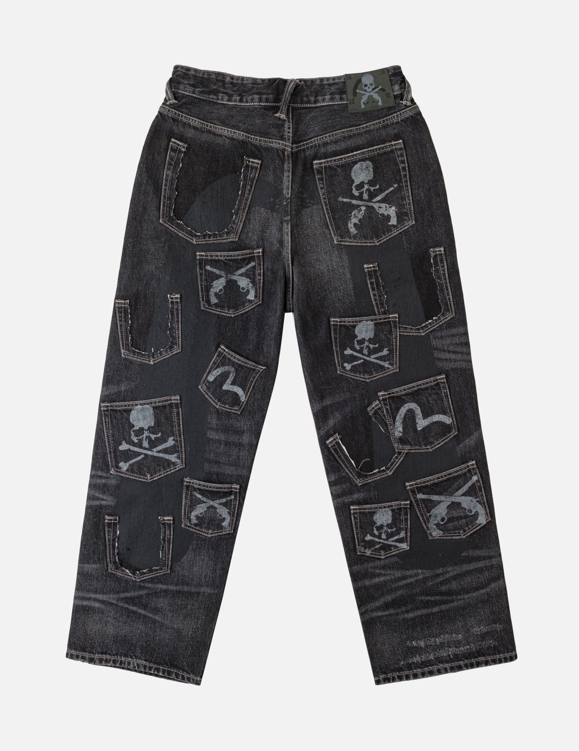 EVISU x mastermind JAPAN x roarguns 水洗多口袋赤耳牛仔褲