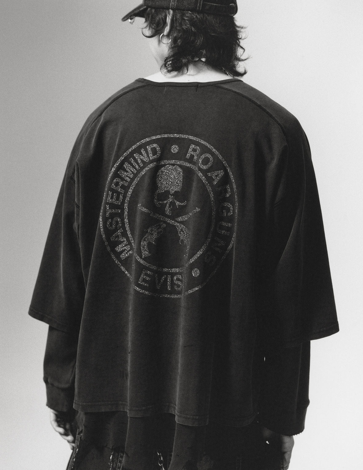 EVISU x mastermind JAPAN x roarguns 破損雙層長袖T恤