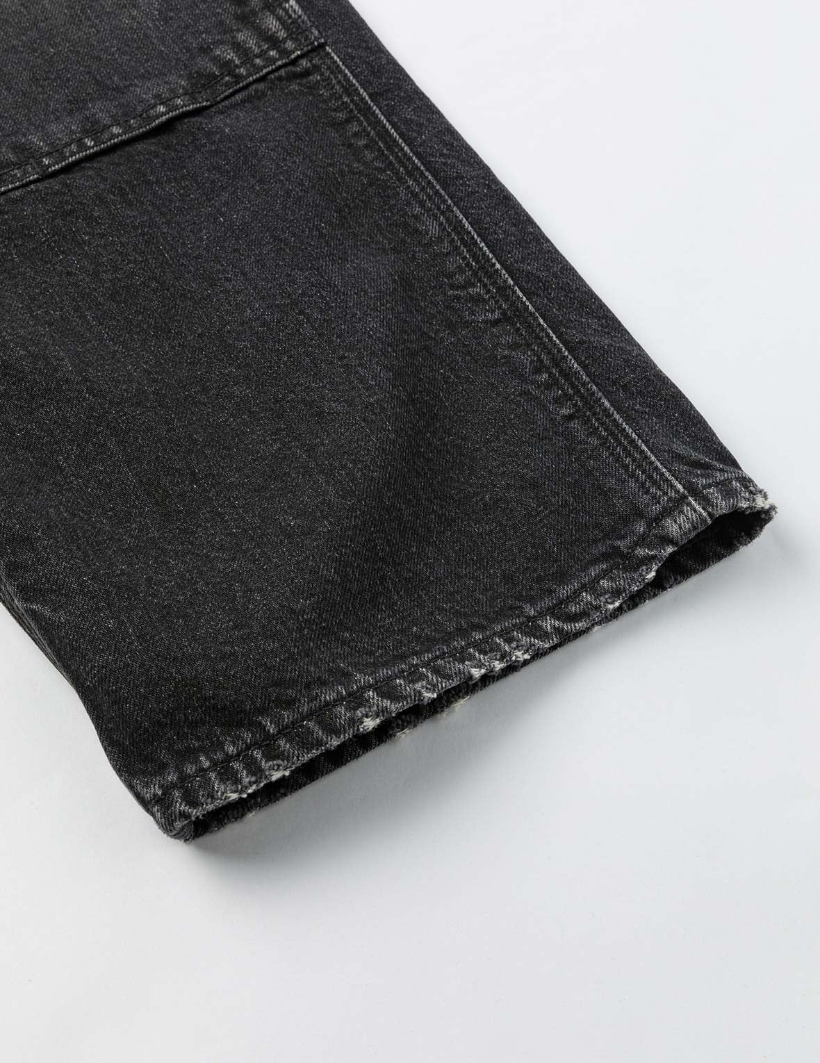 洗水海鷗刺繡常規版畫家牛仔褲