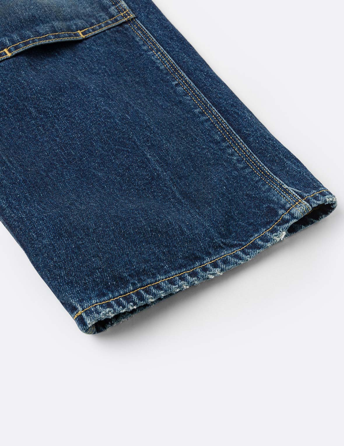 洗水海鷗刺繡常規版畫家牛仔褲