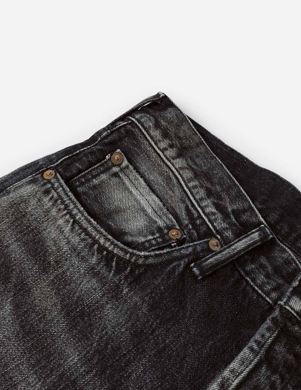 洗水海鷗印花常規版型牛仔褲