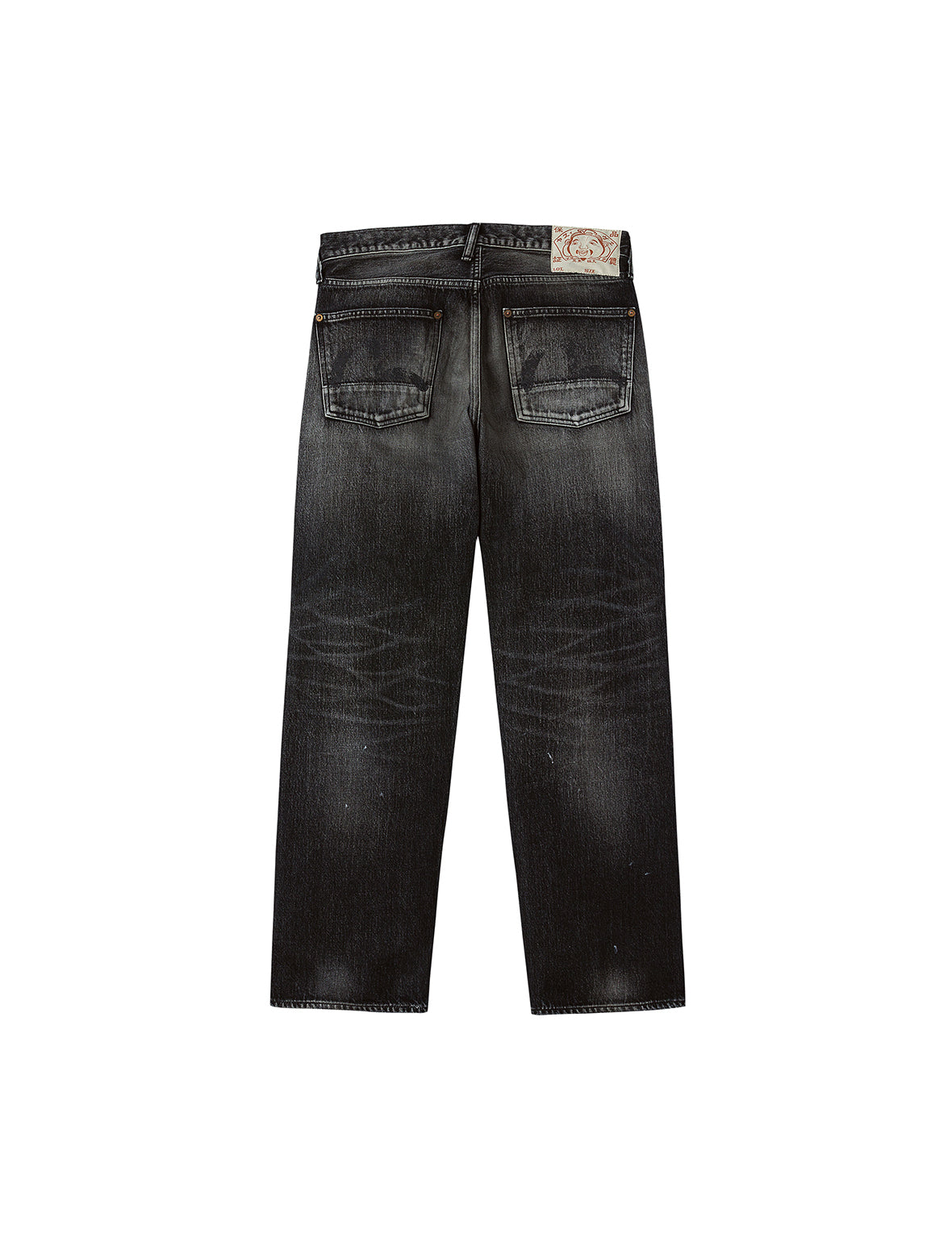 洗水海鷗印花常規版型牛仔褲