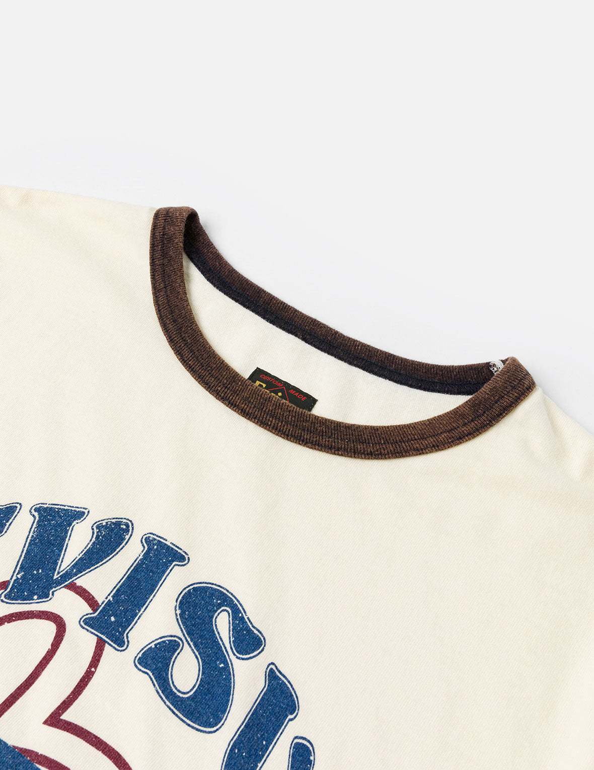 洗水海鷗及商標印花常規版型T恤