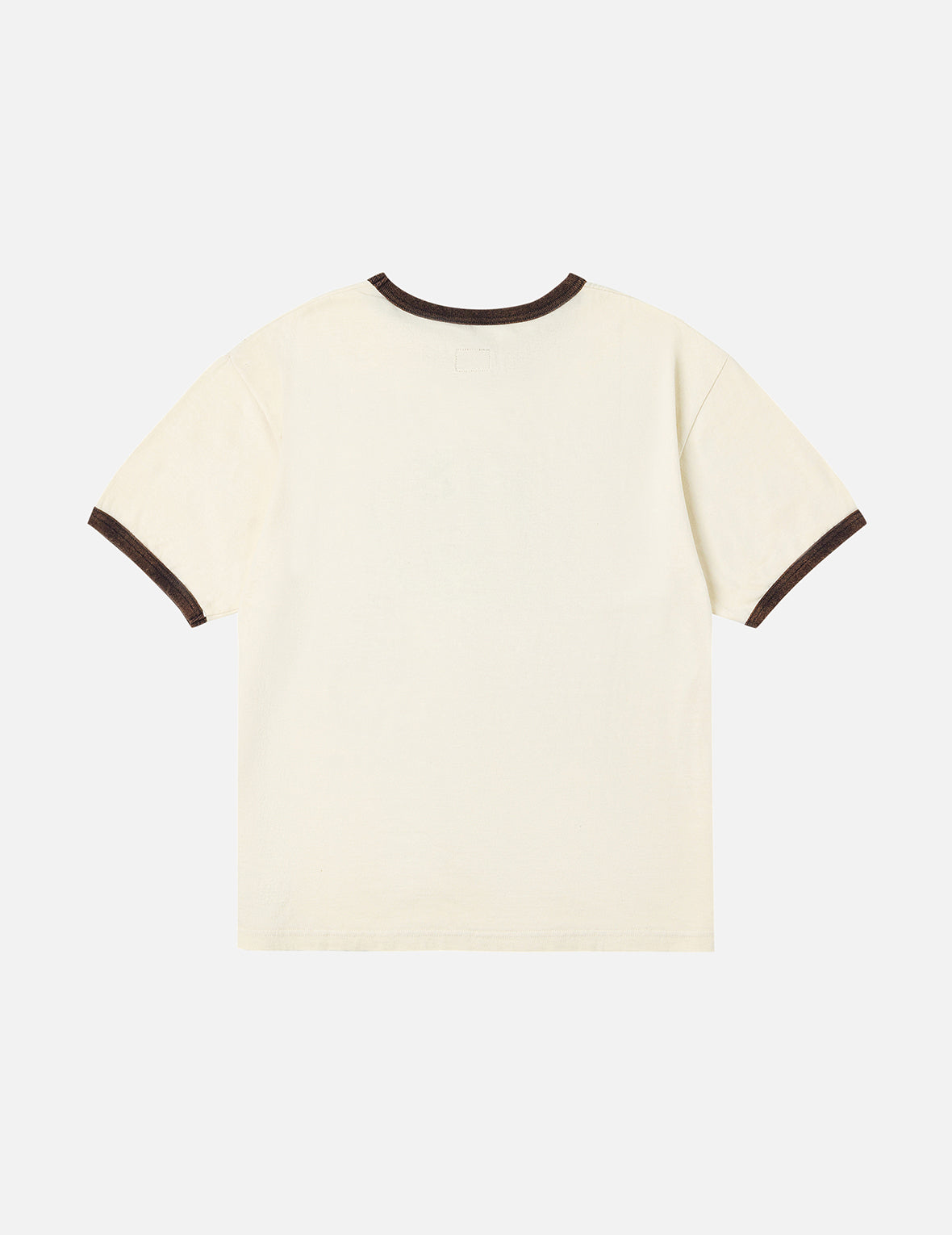 洗水海鷗及商標印花常規版型T恤