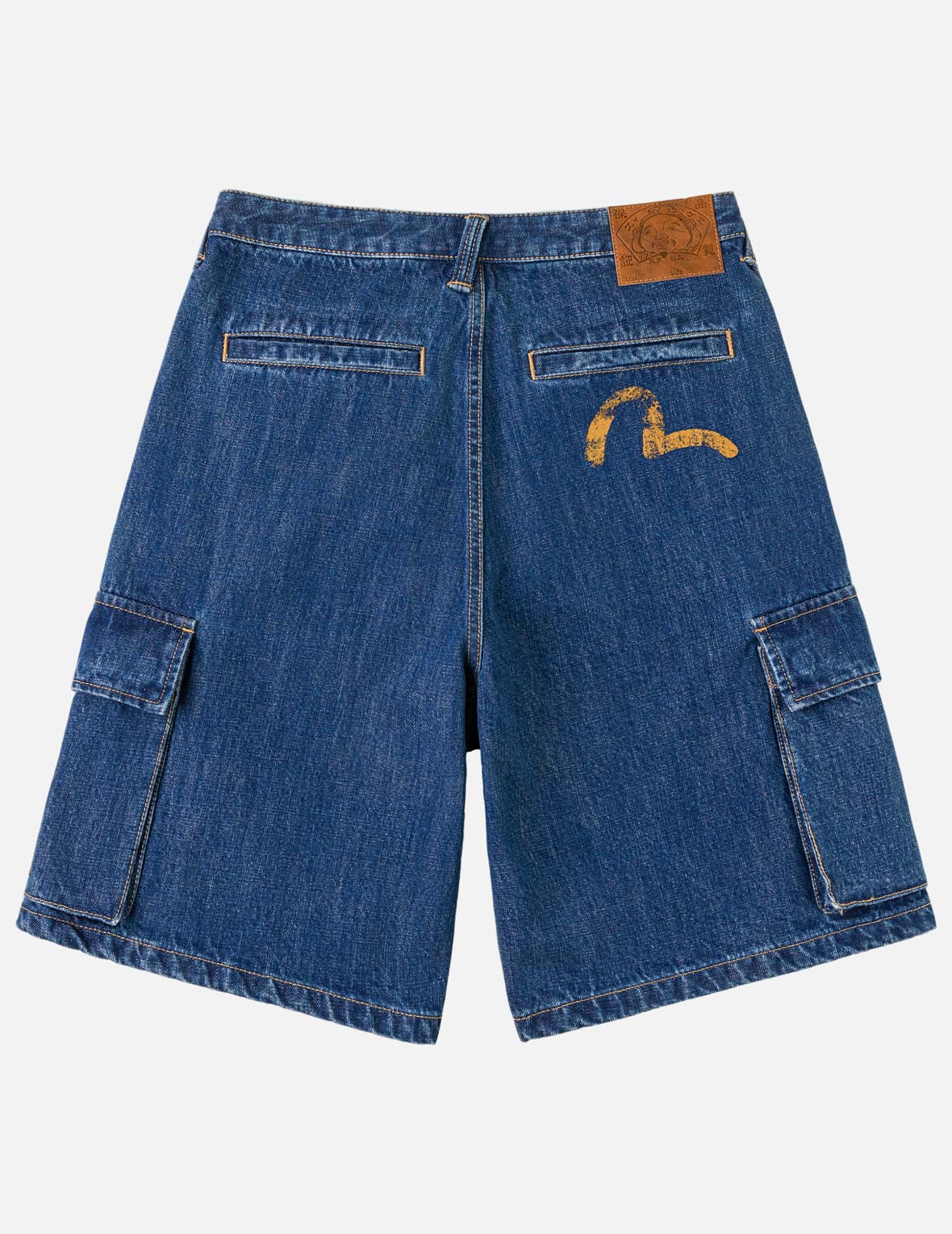 Multi-Pocket Seagull Dark Indigo Jorts – EVISU