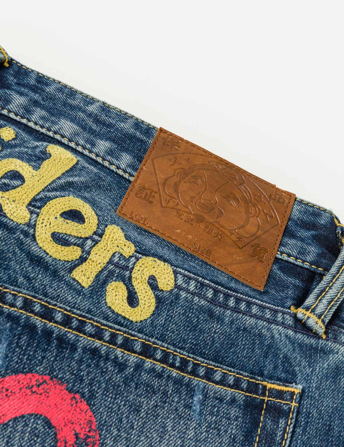 Heavy Washed and Distressed Jeans